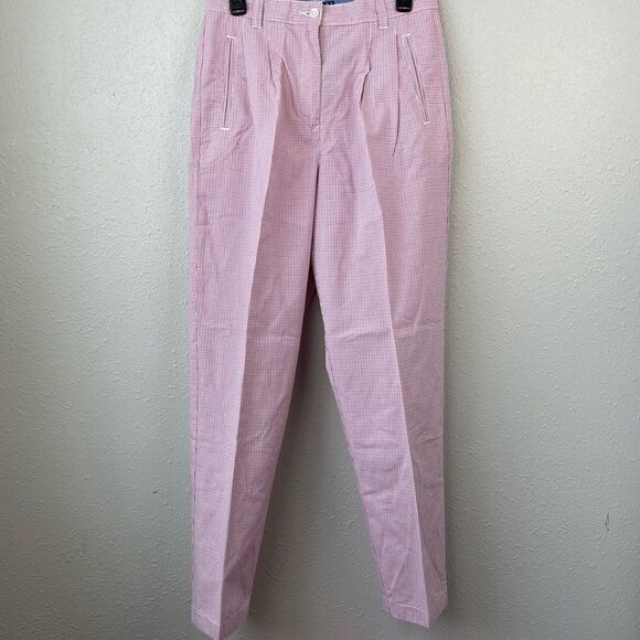 Tommy Hilfiger Pink Gingham Pants Size 10 EUC - Picture 1 of 7